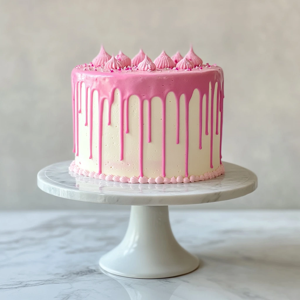 How to Make a Stunning Pink Drip Cake