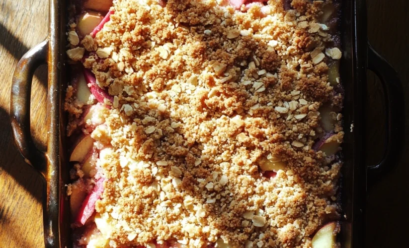 Vegan Apple Rhubarb Crisp : Proven Technique