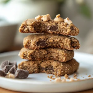 Vegan Peanut Butter Cookies Image on a table